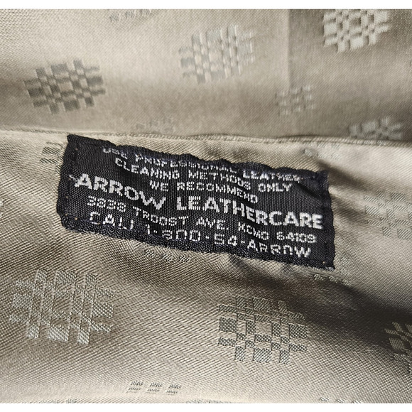 Remy Leather Bomber Jacket Mens 40 M Cognac Brown Coat Made in USA Retro Western - Picture 13 of 15